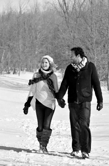blue mountain engaged couple