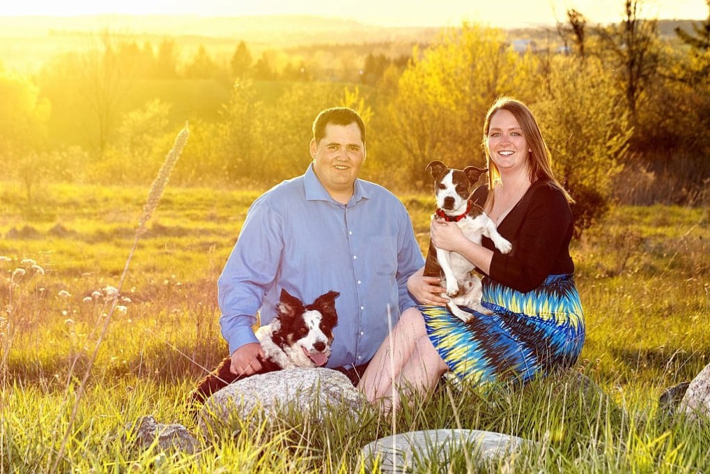 peterborough photographer sunset engagement session