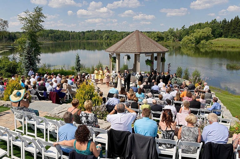 wedding ceremony at royal ambassador in caledon