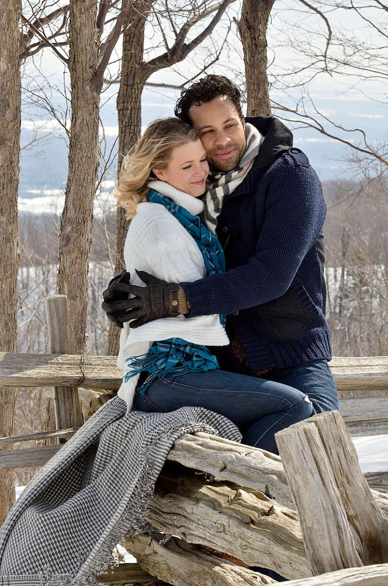 on top of blue mountain engagement photography