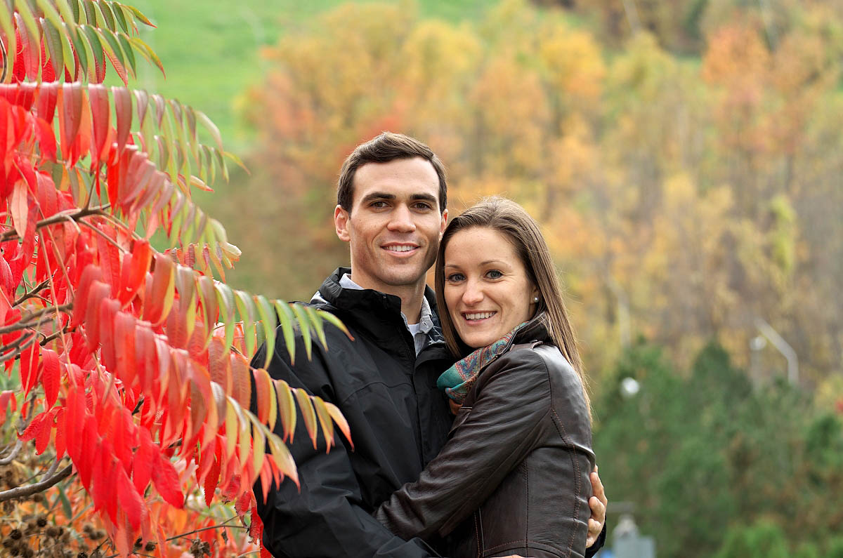 blue mountain village photographer collingwood photographer blue mountain engagement fall