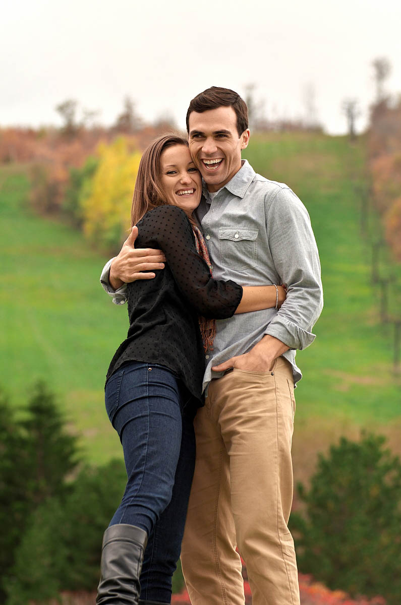 blue mountain village photographer collingwood photographer blue mountain engagement fall