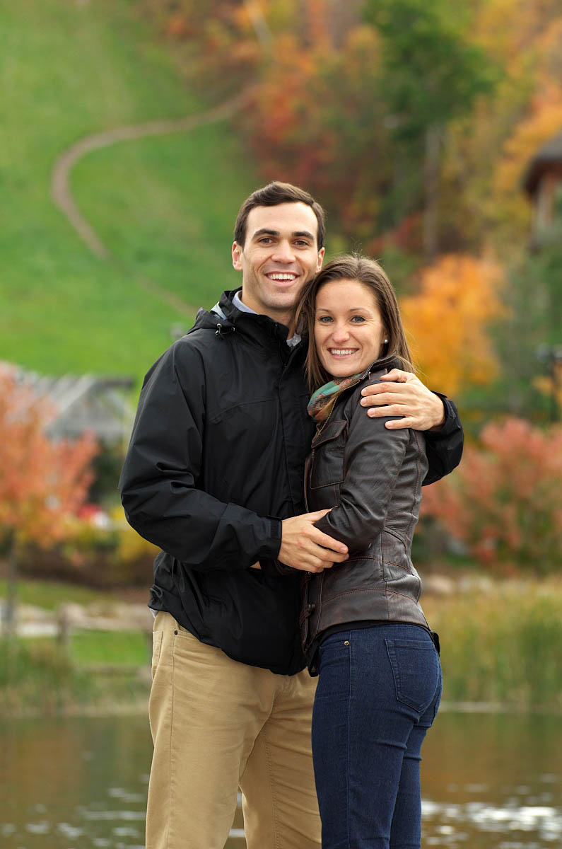blue mountain village photographer collingwood photographer blue mountain engagement fall