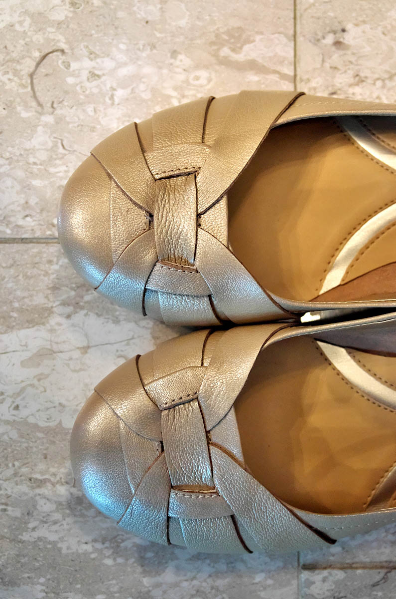 Detail of wedding shoes
