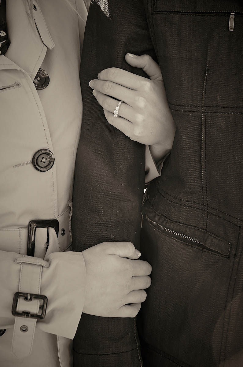 Blue mountain photographer fall engagement session in Collingwood at Blue Mountain Village