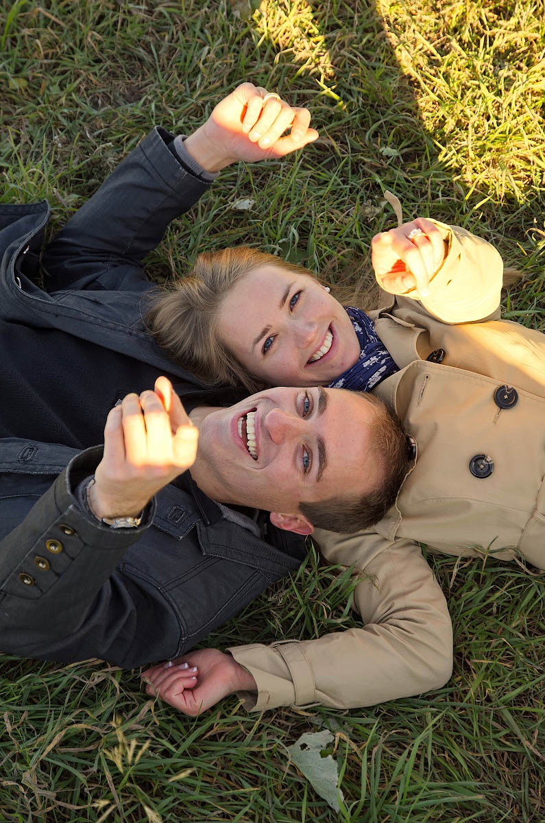Blue mountain photographer fall engagement session in Collingwood at Blue Mountain Village