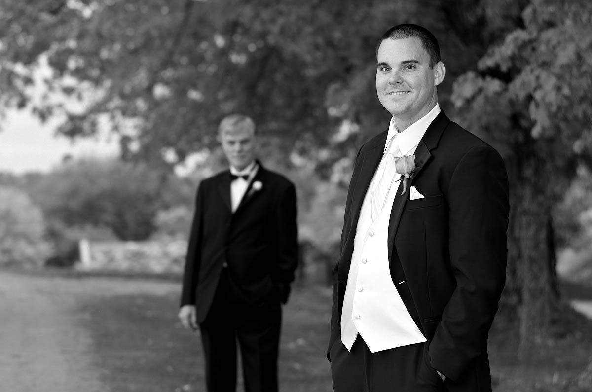 Groom with his father at Eganridge wedding