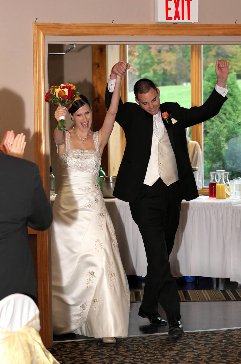 Grand entrance at Eganridge wedding reception