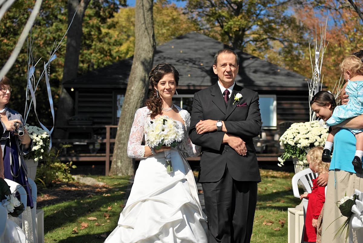 waterfront wedding ceremony at viamede resort wedding