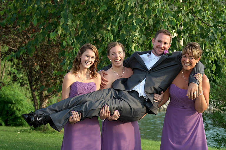 bridesmaids lift groom nottawasaga inn