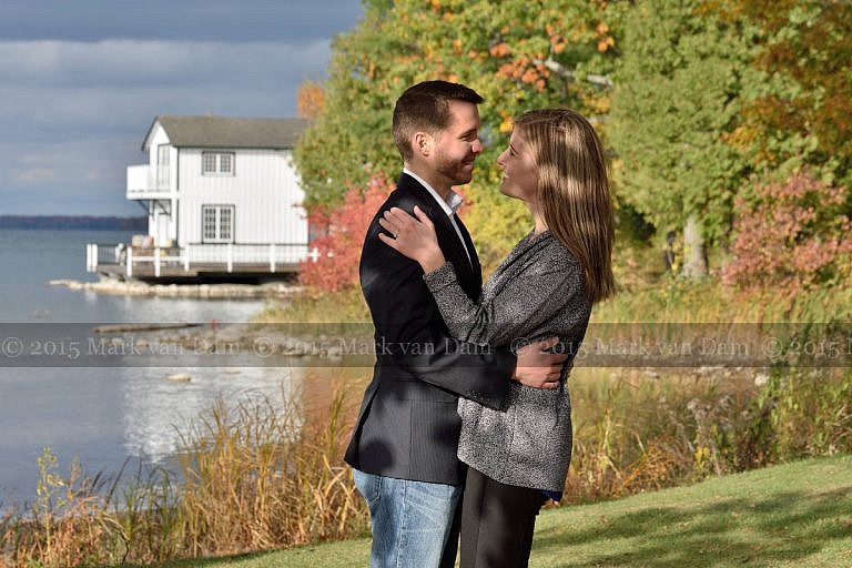 Orillia engagement session at Leacock Museum in Orillia, Ontario