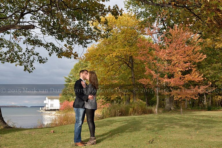 Orillia engagement session at Leacock Museum in Orillia, Ontario