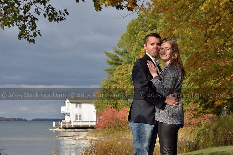 Orillia engagement session at Leacock Museum in Orillia, Ontario