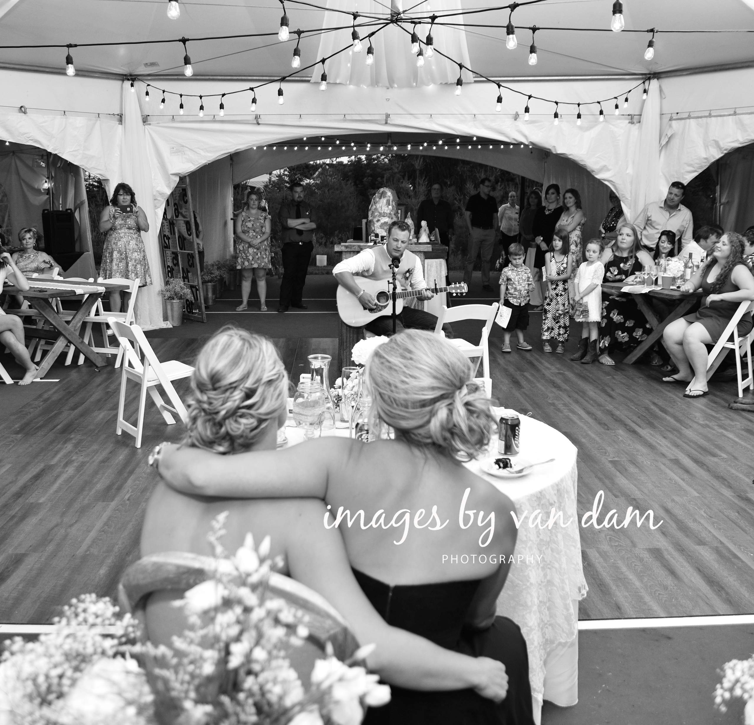 Groom Plays Guitar for Bride