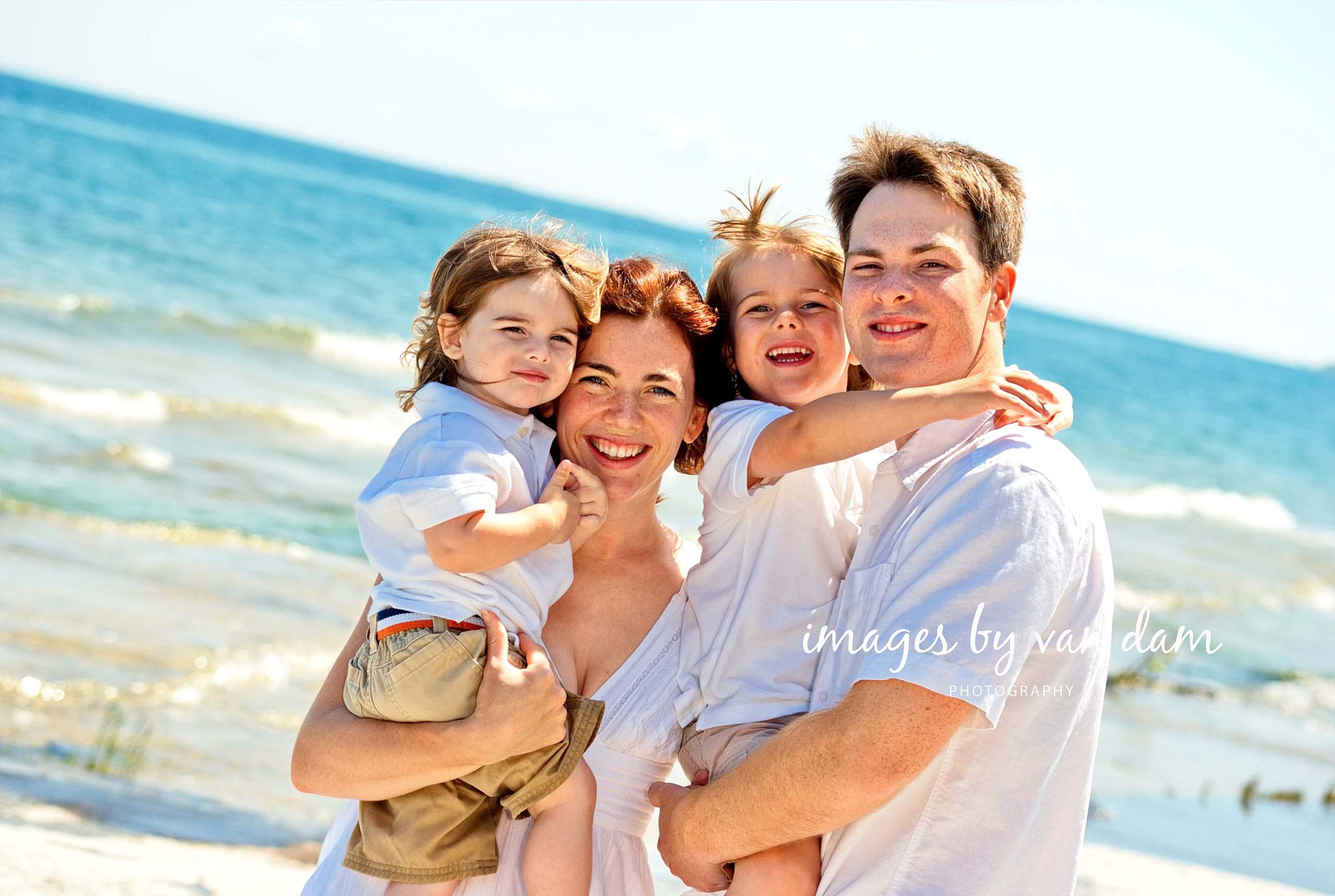 A Young Family Enjoys a Textbook Perfect Day for Portraits at Craigleith Provincial Park