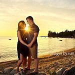 georgian bay sunset engagement photography