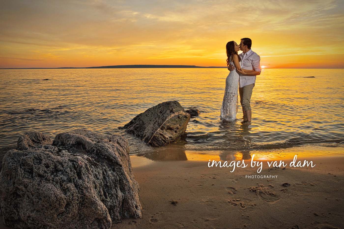 barrie wedding photographer sunset at Awenda Provincial Park