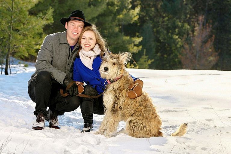 Wasaga beach photographer winter engagement session at Wasaga Beach provincial Park